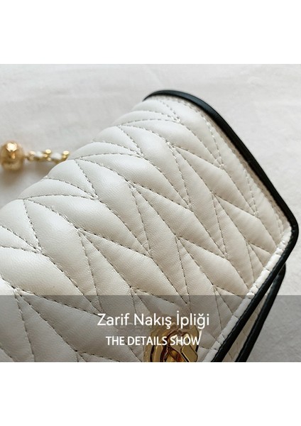 Sade Dokulu Omuz Çantası (Yurt Dışından) fırsatları