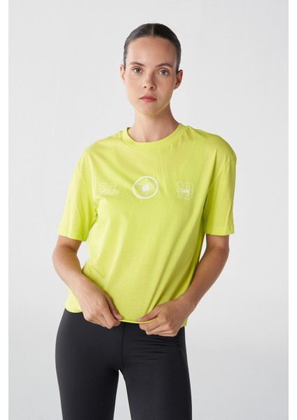 Hmlt-ic icona Boxy Unity Kadın Sarı T-Shirt 911866-6102