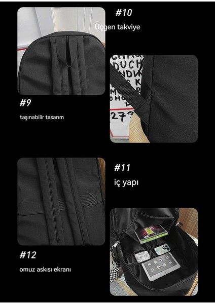 Büyük Kapasiteli Basit Naylon Sırt Çantası (Yurt Dışından) modelleri