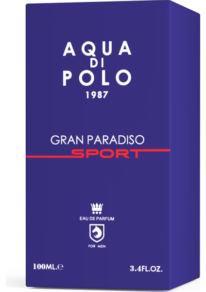 Aqua Di Polo 1987 Gran Paradiso Sport 100 Ml 3'Lü Edp Erkek Parfüm