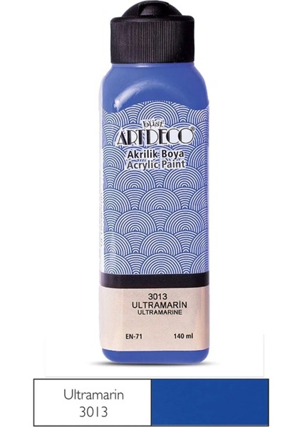 Çetiner Group Artdeco Akrilik Boya 140 ml Ultramarin