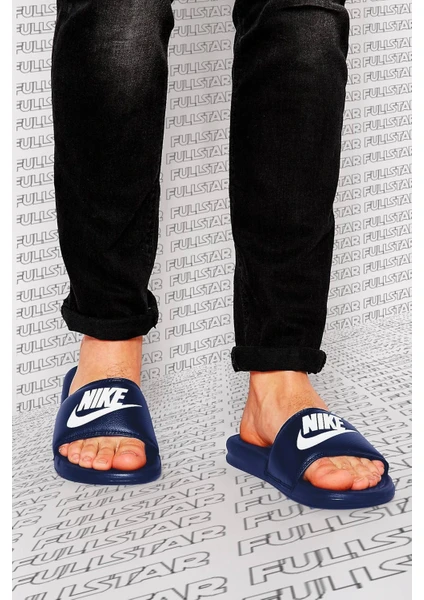 Futura Benassi Slide Hard Blue Unisex Tek Bantlı Tek Bantlı Lacivert