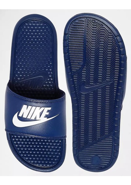 Futura Benassi Slide Hard Blue Unisex Tek Bantlı Tek Bantlı Lacivert