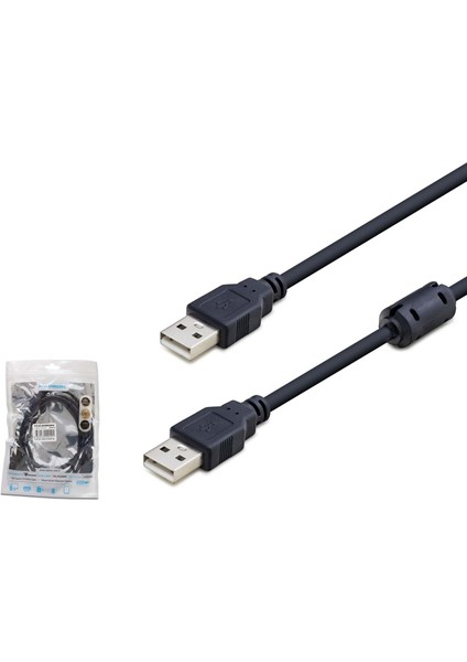 HN4346B Kablo USB To USB 3mt Siyah