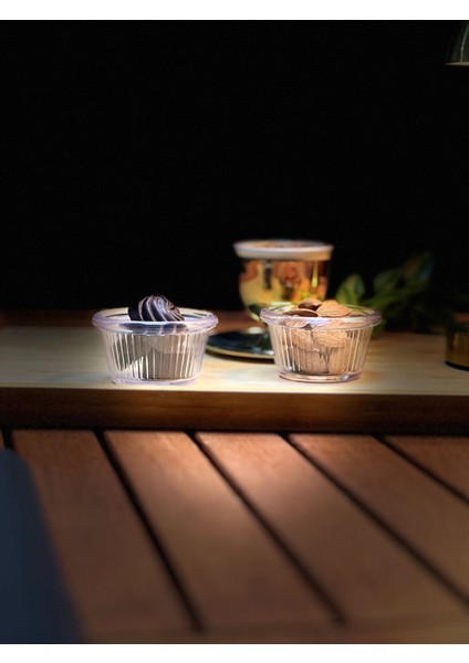 Reçellik ve Kahve Yanı Kasesi ,sosluk,sunumluk Mini 6lı Şeffaf Renk fırsatları