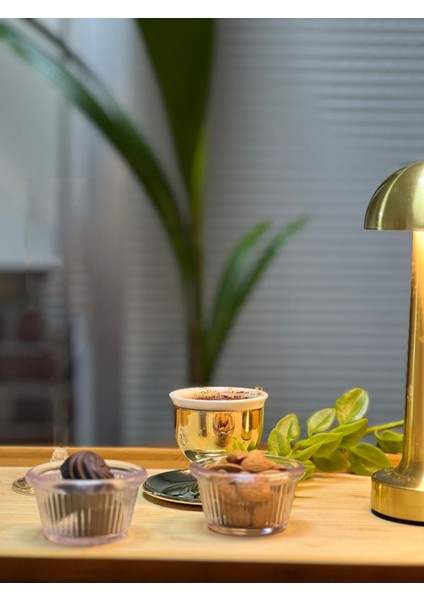 Reçellik ve Kahve Yanı Kasesi ,sosluk,sunumluk Mini 6lı Şeffaf Renk indirimleri