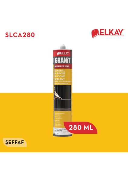 Granit Üniversal Çok Amaçlı Silikon Şeffaf 280ML