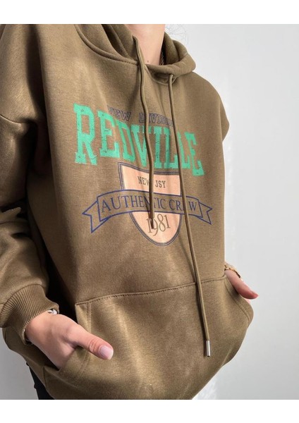 Redville Baskılı Kapüşonlu Sweat