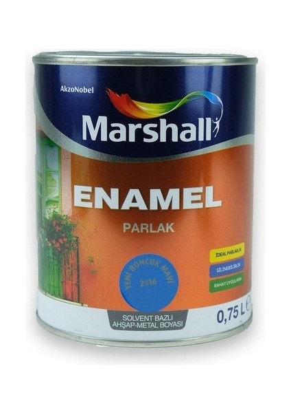 Enamel Parlak Boncuk Mavi 0.75 Litre