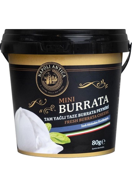 Taze Burrata Inek Peyniri (80 Gr) Napoli Antica modelleri