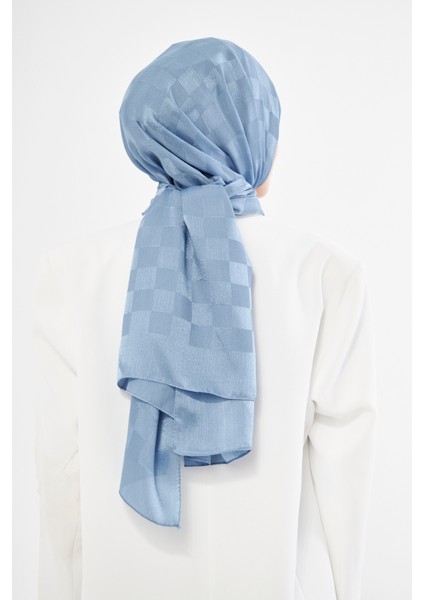 Saka Fashion Dama Desenli Jakarlı Şal