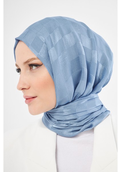 Saka Fashion Dama Desenli Jakarlı Şal