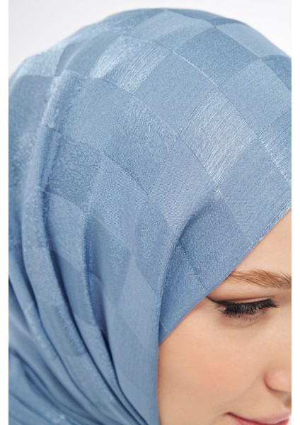 Saka Fashion Dama Desenli Jakarlı Şal