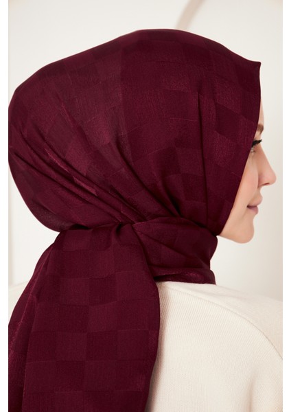 Saka Fashion Dama Desenli Jakarlı Şal