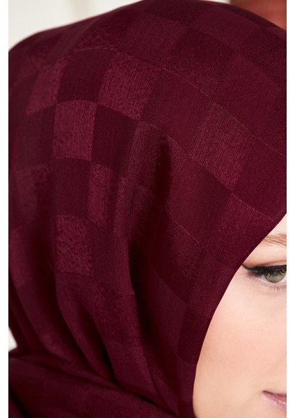 Saka Fashion Dama Desenli Jakarlı Şal