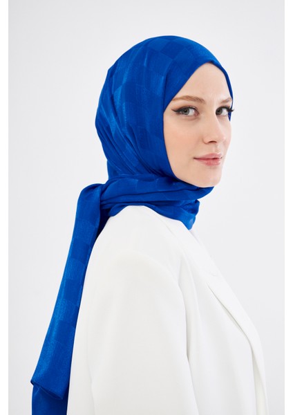 Saka Fashion Dama Desenli Jakarlı Şal