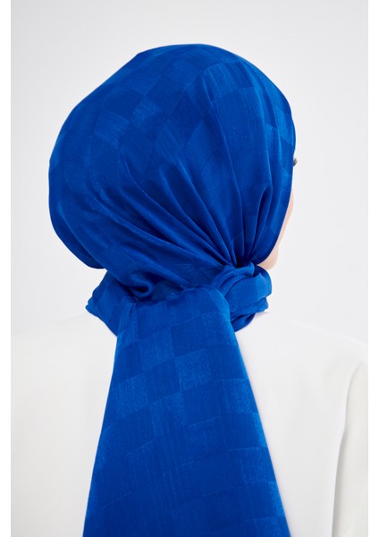 Saka Fashion Dama Desenli Jakarlı Şal
