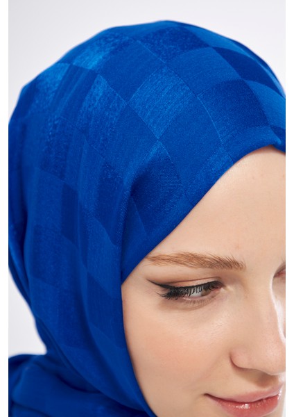 Saka Fashion Dama Desenli Jakarlı Şal