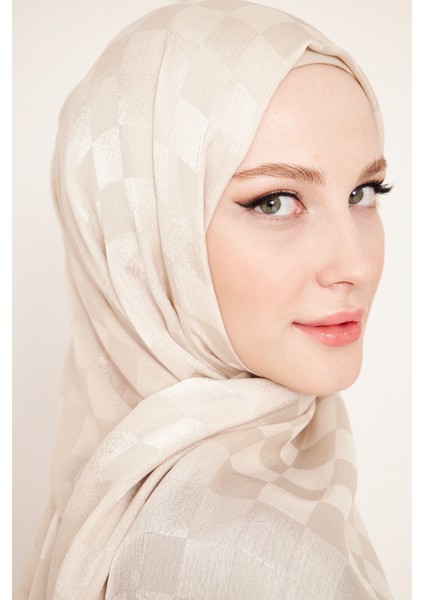 Saka Fashion Dama Desenli Jakarlı Şal modelleri
