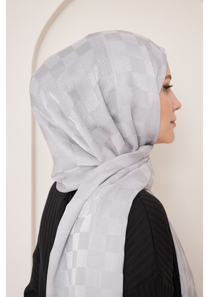 Saka Fashion Dama Desenli Jakarlı Şal