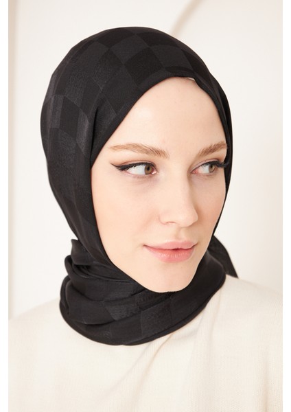Saka Fashion Dama Desenli Jakarlı Şal