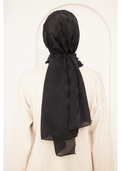 Saka Fashion Dama Desenli Jakarlı Şal