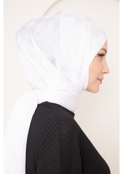 Saka Fashion Dama Desenli Jakarlı Şal