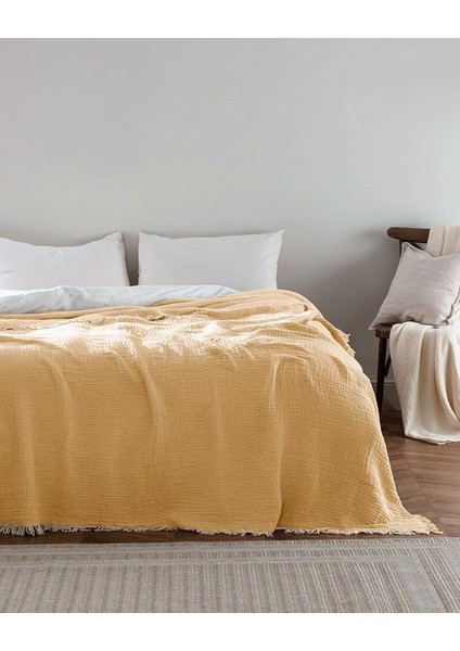 Florinda Tek Kişilik Yatak Örtüsü - Sarı
