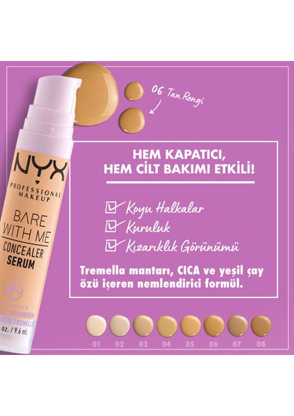 Nyx Professional Makeup Bare With Me Concealer Serum - 06 Tan