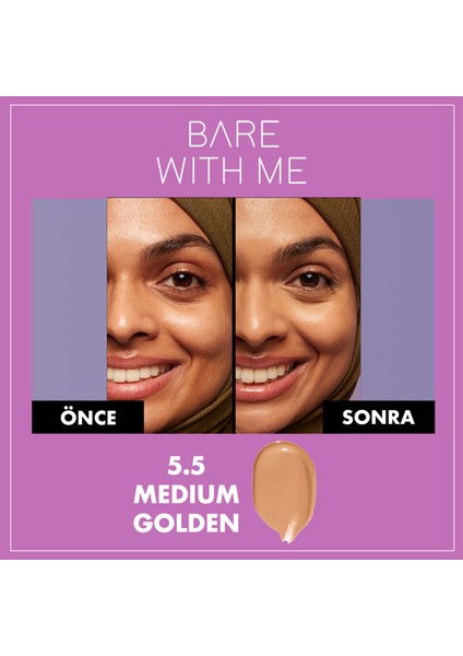 Nyx Professional Makeup Bare With Me Concealer Serum -  5.5 Medıum Golden