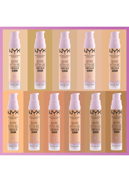 Nyx Professional Makeup Bare With Me Concealer Serum -  5.5 Medıum Golden