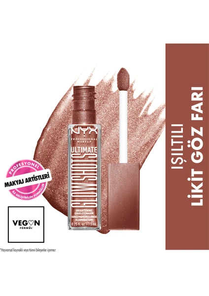 Nyx Professional Makeup Ultimate Glow Shots Işıltılı Likit Göz Farı - 09 Mango Moment