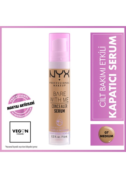 Nyx Professional Makeup Bare With Me Concealer Serum - 07 Medıum