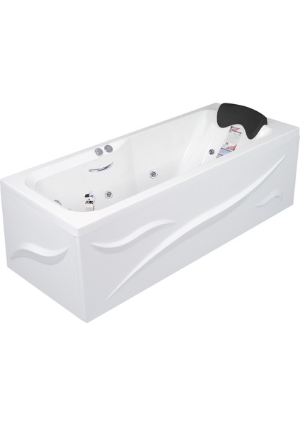 Victoria Jakuzi 170x70, H55 Bonus Hidromasaj Sistemli Küvet (Gövde + Metal Ayak + Ön Panel)