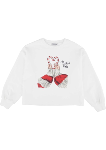 Kız Çocuk Baskılı Sweatshirt fiyatları
