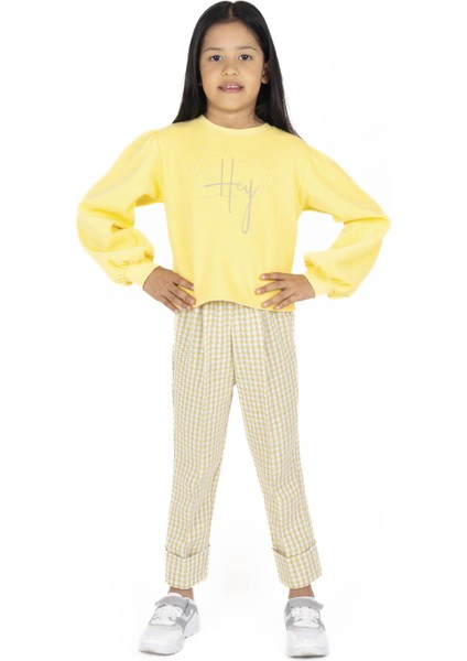 Kız Çocuk Baskılı Sweatshirt