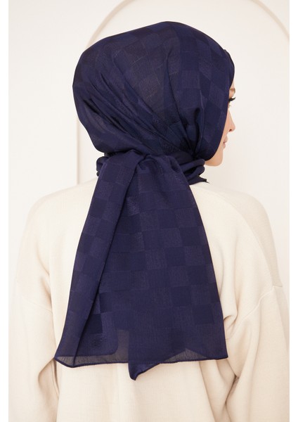 Saka Fashion Dama Desenli Jakarlı Şal