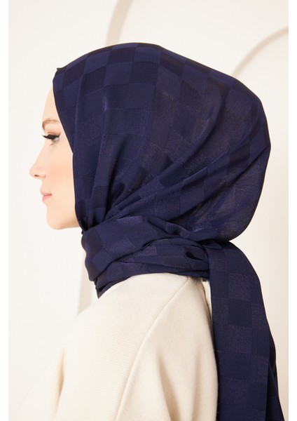 Saka Fashion Dama Desenli Jakarlı Şal