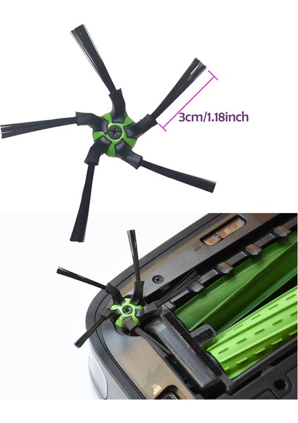 Yedek Parçalar Yan Fırça Irobot Roomba S9 S9 + S9 Plus Robot Elektrikli Süpürgeler Aksesuarları Için Uyumlu (Yurt Dışından)