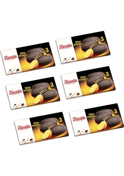 Fiorella Crunch Bitter Çikolatalı Gofret 20 gr 3 Lü 6 Lı Paket