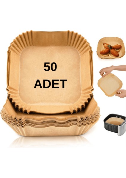 Air Fryer Pişirme Kağıdı Kare Tabak Model 50 Adet Xl-Xxl Büyük Boy fiyatları