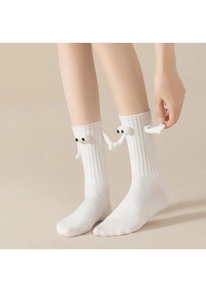 1 Çift Mıknatıslı El Ele Tutuşan Çorap, Unisex Arkadaşlık/sevgili Çorabı