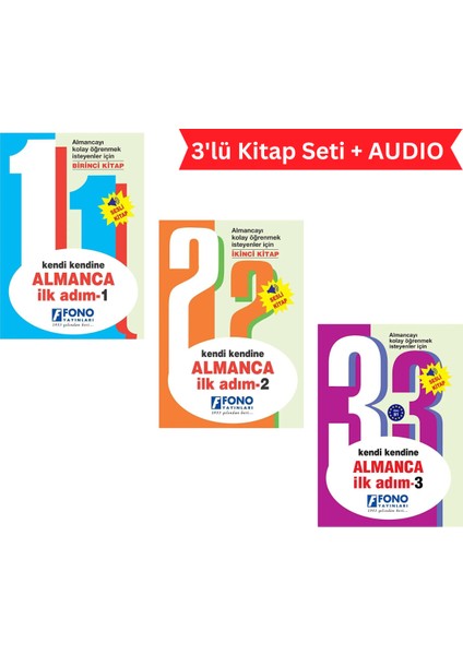 Kendi Kendine Almanca İlk Adım 3'lü Set