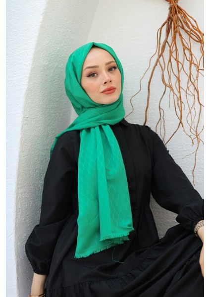 Benetton Siyane Scarf Su Damlası Desen Şal