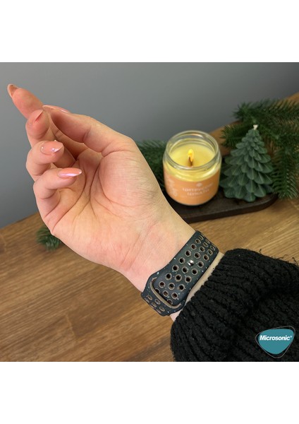 Apple Watch Series 6 44MM Kordon Flame Sport Band Siyah fırsatları