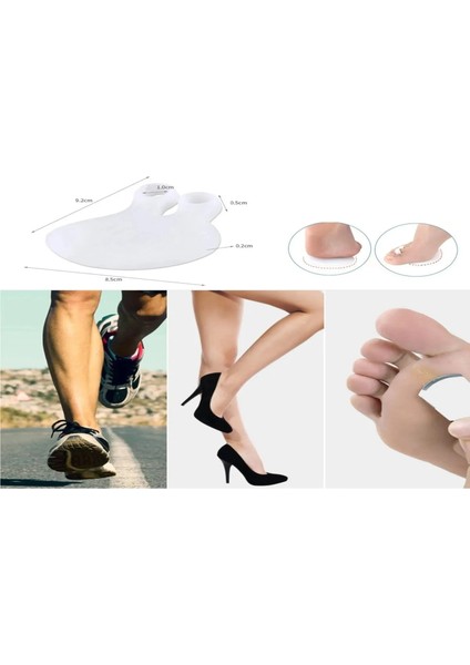 Adet Silikon Halkalı Metatarsal Ped Asortii Nasırr Koruyucu Engelleyici