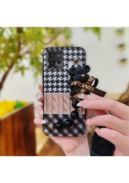Motorola Moto G72 Tampon Zincirli Telefon Kılıfı Için Telefon Kılıfı (Yurt Dışından)