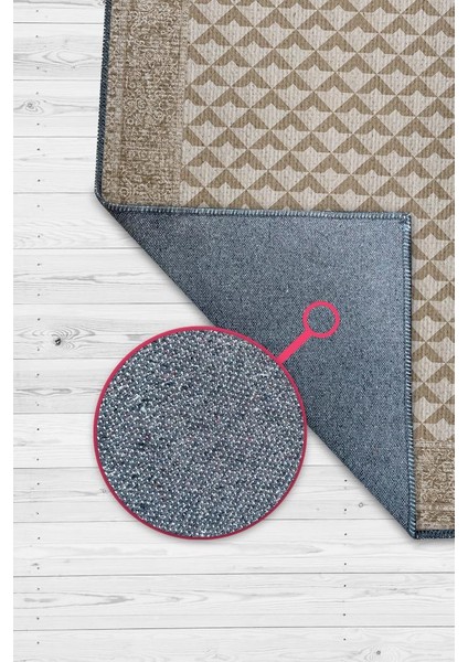 Etnik Desenli Kahverenkli Renkli Halı Vintage Bordürlü Halı Geometrik Desenli Dijital Baskı Halı modelleri