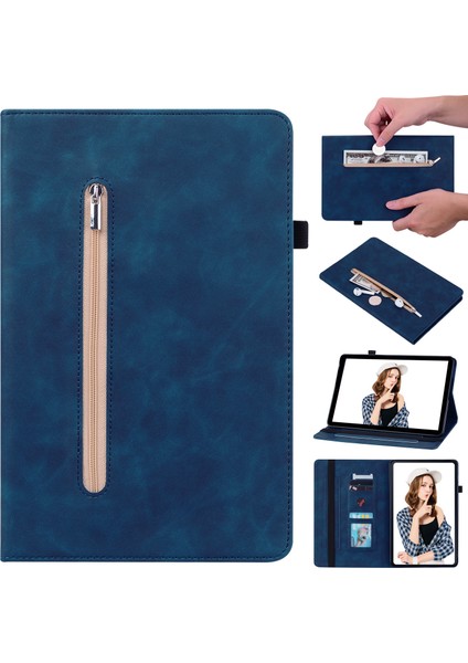 Deri Tablet Kılıfı Samsung Galaxy Tab S7 Plus/s7 Fe/s8 Plus Darbeye Dayanıklı Koruyucu Tablet Kılıfı (Yurt Dışından)