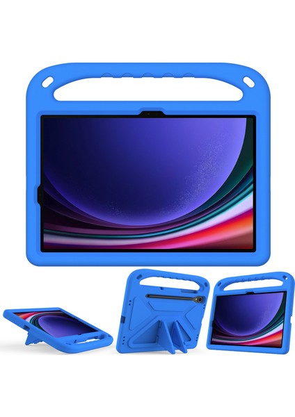 Samsung Galaxy Tab S9 Plus Çocuklar Tablet Kılıfı Için Eva Darbeye Dayanıklı Dropproof Kolu Kickstand Koruyucu Kapak Omuz Askısı ile (Yurt Dışından)